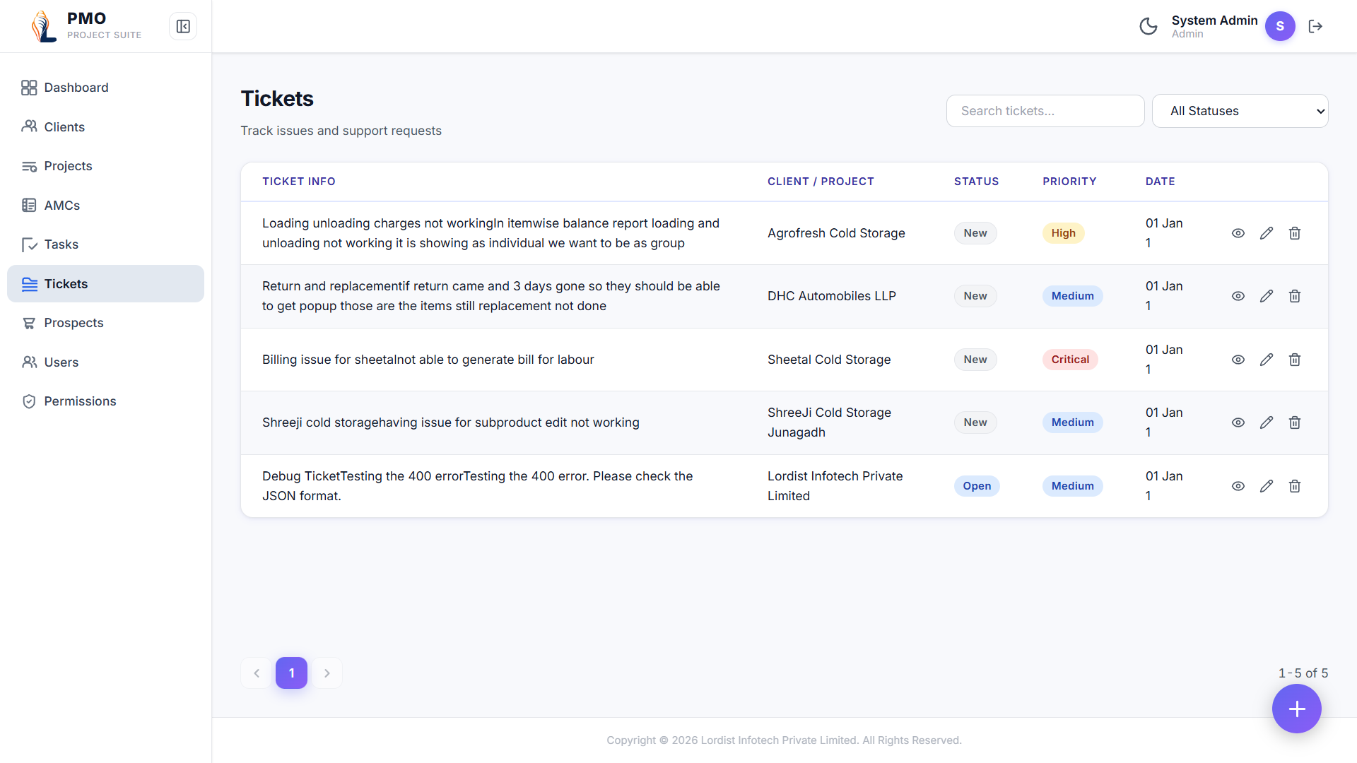 PMO task management board showing team collaboration, real-time task tracking, and priority-based project execution